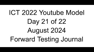 Forward Testing  Day 21 of 22  2022 Youtube Model [upl. by Anahcra]