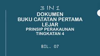 3 in 1 Bil07 Merekod Nota Debit ke dalam Jurnal Jualan dan lejar  Prinsip Perakaunan T4 [upl. by Etnomal]