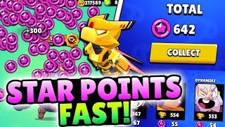 HOW TO GET STAR POINTS FAST IN BRAWL STARS [upl. by Pitt]