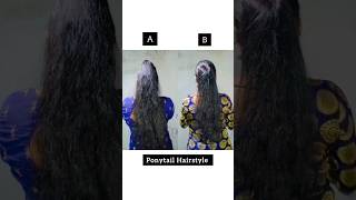 Try this ponytail hairstyle hack hair hairstyle hairtutorial ponytail hack hairtips shorts [upl. by Psyche513]