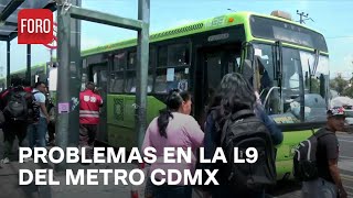 Suspenden servicio en tres estaciones de la línea 9 del metro CDMX  Sábados de FORO [upl. by Jarek]