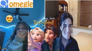 IMPRESSING People IN OMEGLE as Flynn Rider [upl. by Xed490]