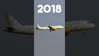 Vueling Throughout The Years 🇪🇸 vueling aviation avgeek commercialaviation [upl. by Senecal]