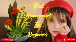 Floral Arrangement For Beginners floralarrangement tutorial [upl. by Enerod]