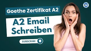 Goethe Zertifikat A2 Brife Schreiben  Vid  1  German Language A2 Level Email Writing [upl. by Bolt]