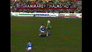 Hammarby IF  Halmstads BK Allsvenskan 1990 [upl. by Nivrad]