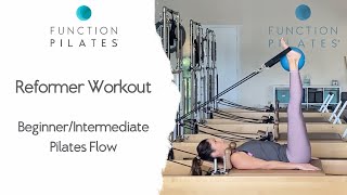 Reformer Workout  BeginnerIntermediate Pilates Flow [upl. by Yrad]