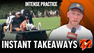 Cincinnati Bengals Instant Takeaways MOST INTENSE Practice of Training Camp [upl. by Rysler]