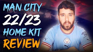 MAN CITY 202223 PUMA HOME SHIRT  KIT REVIEW [upl. by Inaluahek336]