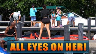 All Eyes On Her Jet Boat  Miami Boat Ramps [upl. by Adnor]