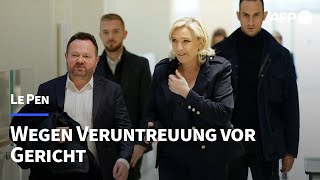 Staatsanwalt fordert mehrjährige Hafstrafe für Le Pen  AFP [upl. by Ennaegroeg]