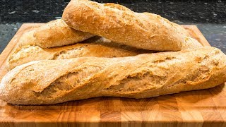 Wholemeal Baguettes made easy at home [upl. by Veejar]