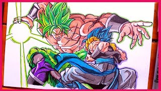 How to draw the Gogeta vs Broly [upl. by Ebby931]