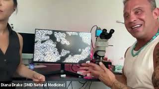 Flooding oxygen to the blood  live analysis before and after using dark field microscope [upl. by Innattirb]