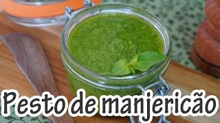 MOLHO PESTO DE MANJERICÃO I Receitas e Temperos [upl. by Tabb]