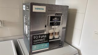 Noyan macht Unboxing von der Siemens EQ9 plus Connect S500 und testet Café Crema mit Milchschaum [upl. by Clothilde612]