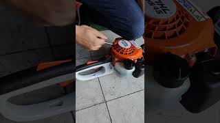 Como funcionar un podador STIHL HS 45 [upl. by Bruis980]