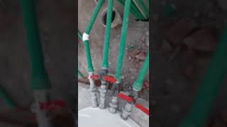 1000 lt water tank fittings plumbingwatershortvideo bathroomfittings youtubeshorts plumbing [upl. by Airdnaid]