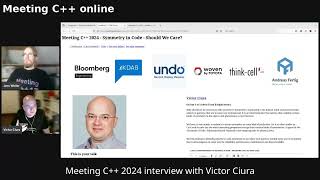 Meeting C 2024 interview with Victor Ciura [upl. by Farny]