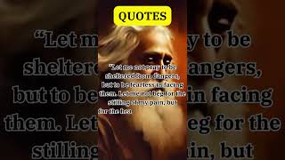 quotRabindranath Tagore  Be Fearless in Facing Dangers 🛡️💪  Inspirational Quotequot quotes shorts [upl. by Ahsyle]