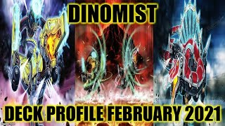 DINOMIST DECK PROFILE FEBRUARY 2021 YUGIOH [upl. by Fulmer]