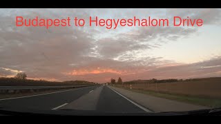 Driving in Hungary  Budapest to Hegyeshalom 4K [upl. by Adamik]