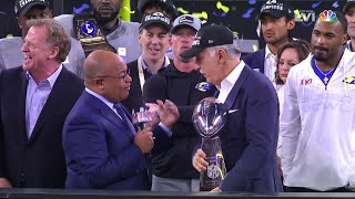 Super Bowl LVI Trophy Presentation for Los Angeles Rams [upl. by Sisxela]