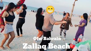 Zallaq Beach is one of the biggest beaches in Bahrain l Entrance fees can buy pizza l Ofw Bahrain [upl. by Ogata]