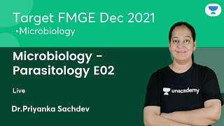 Microbiology  Parasitology E02  FMGE Dec21  Lets crack NEET PG  DrPriyanka Sachdev [upl. by Imoin]