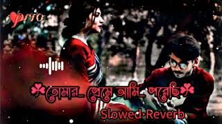 তোমার প্রেমে আমি পরেছি  Tomar preme ami porechi slowed reverb bangla lofi song💛 [upl. by Ativak]