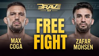 Max Coga vs Zafar Mohsen  FULL FIGHT  BRAVE CF 61 [upl. by Siramad]