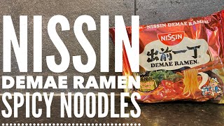 Nissin Demae Ramen Spicy Picante Review  ニッシン出前ラーメンスパイシーピカンテ [upl. by Eiramanna637]