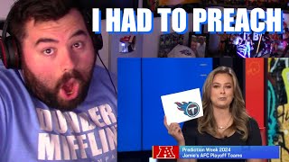 Tennessee Titans fan is shocked by GMFB NFL Playoff predictions [upl. by Sanson]