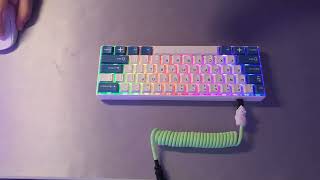 RK61  Akko Silver Switches Sound Test [upl. by Odnama]