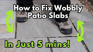 Fix Your Rocking Patio Slabs With This Easy Solution [upl. by Ainat]