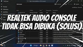 Cara Mengatasi Realtek Audio Console Tidak Bisa Dibuka [upl. by Burny702]