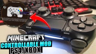 🎮 COMO ES JUGAR CON MANDO A MODS DE MINECRAFT JAVA 🔫  Controllable PS4XBOX 112119 [upl. by Eseneg]