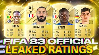 20 Official Player Ratings Leaked in FIFA 23 Ultimate Team [upl. by Jason]