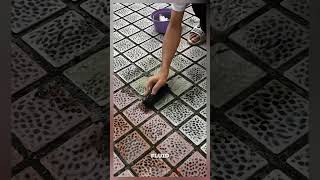 Job of Cleaning dirty tile floor Satisfying jobs and machinery in the world satisfying shorts [upl. by Hooker]