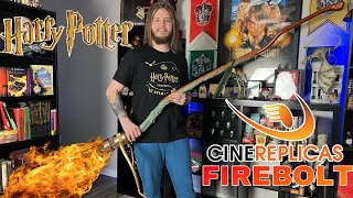 NEW FIREBOLT Broomstick by Cinereplicas  Unboxing and Review [upl. by Adnamor849]