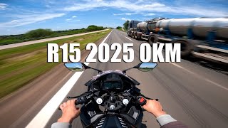 YAMAHA R15 2025 0KM PRIMEIRA DO YOUTUBE BRASIL [upl. by Devitt]