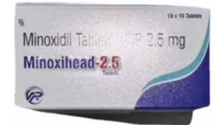 Minoxihead 25 Tablets Minoxidil Tablets 25 mg [upl. by Llevaj]