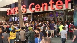 Outside Staples right before the League of Legend Worlds Finals [upl. by Chev44]