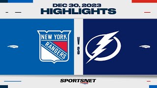 NHL Highlights  Rangers vs Lightning  December 30 2023 [upl. by Dearborn884]