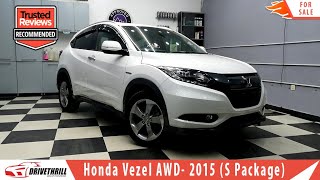 Honda Vezel  2015 S Package AWD  Complete Review  Hybrid  S sensing  Specs  Features  Price [upl. by Stoneman172]