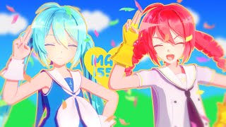 【MMD】Mesmerizer  メズマライザー ♡ Sour式MikuとTeto [upl. by Leonteen]