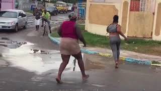 2 big woman fighting over man in jamaica must watch video [upl. by Jb]