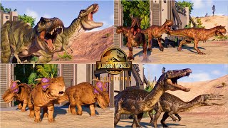 ALL 84 DINOSAURS AND REPTILES MAX EGG INTRODUCTION IN JURASSIC WORLD EVOLUTION 2 [upl. by Ahsac560]