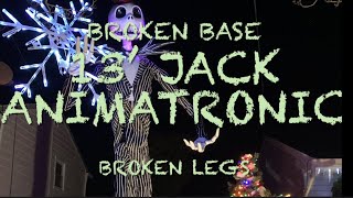 13’ Jack Skellington Animatronic Broken Nightmare Before Christmas [upl. by Adigirb]