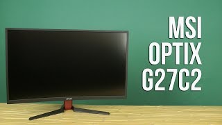 Распаковка MSI Optix G27C2 [upl. by Nylirrej]